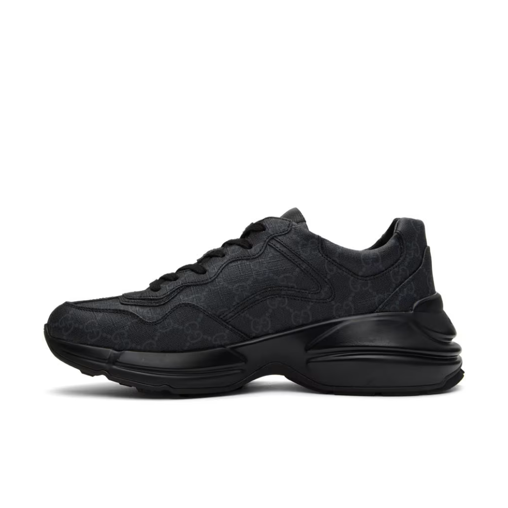 GUCCI Black Rhyton Sneakers