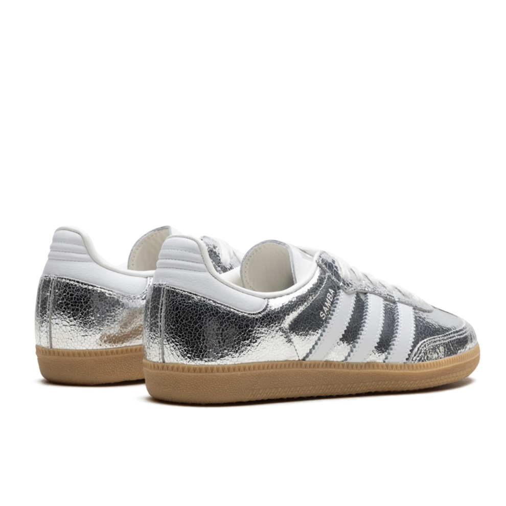 Adidas Samba OG WMNS "Silver Metallic Cracked Leather"