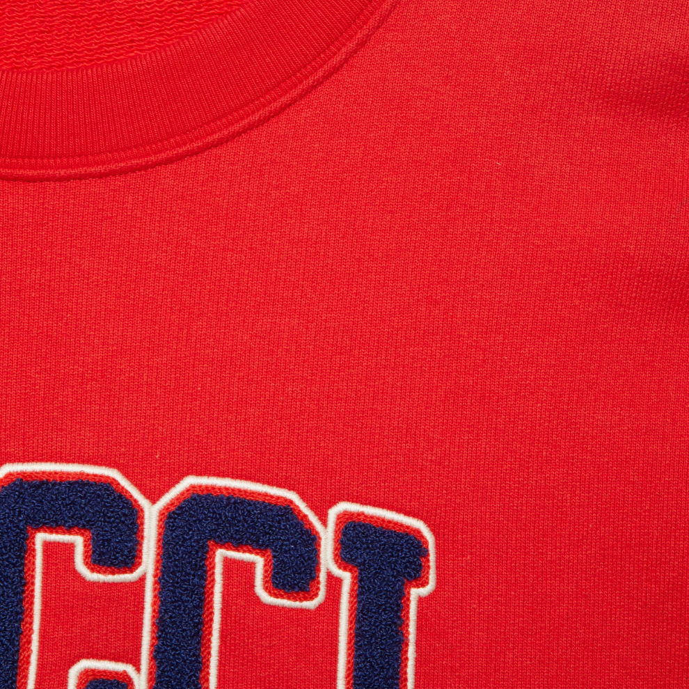 GUCCI COTTON JERSEY SWEATSHIRT WITH EMBROIDERY