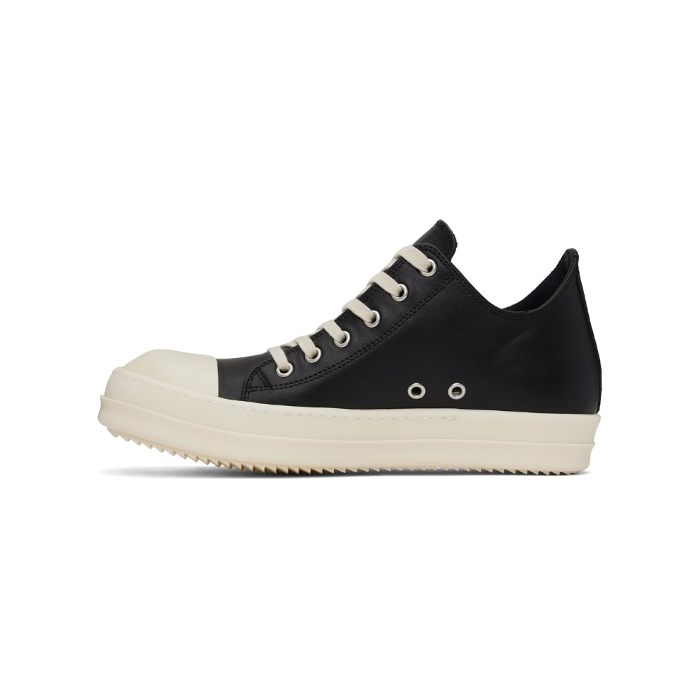 Rick Owens Black Hollywood Low Sneaks Sneakers