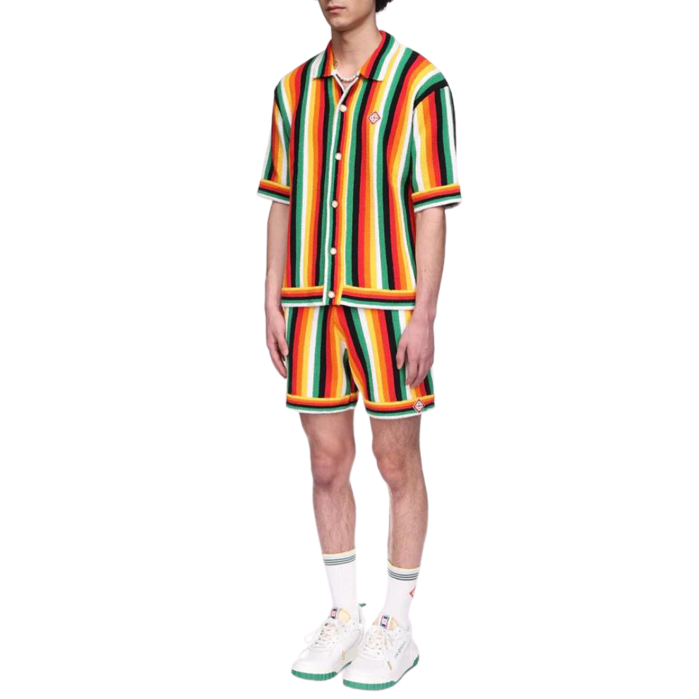 CASABLANCA Striped Towelling Shirt
