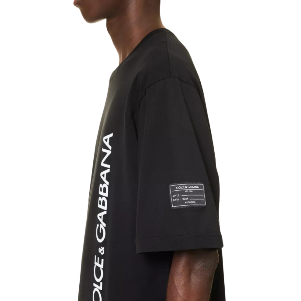 DOLCE & GABBANA Stamped brand-logo cotton-jersey T-shirt