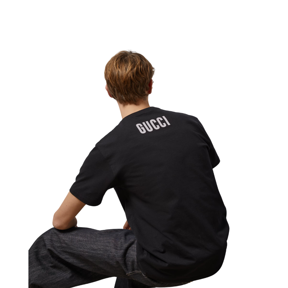 GUCCI COTTON JERSEY PRINTED T-SHIRT