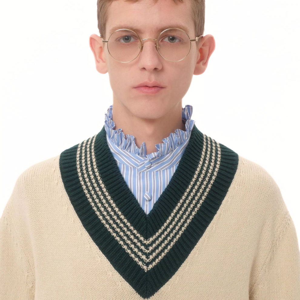 Valentino Le Chien De La Maison Jacquard Wool Sweater