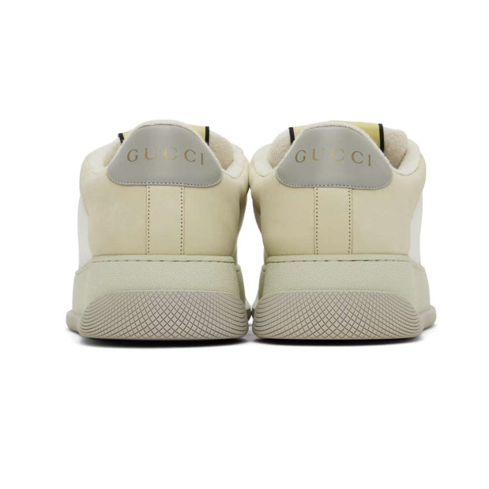 GUCCI Beige Screener GG Sneakers