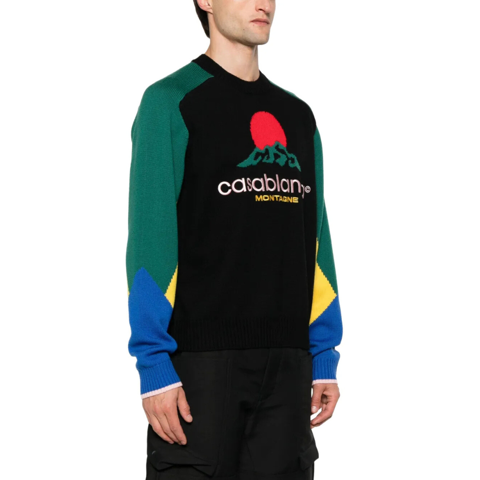 Casablanca logo-embroidered sweater