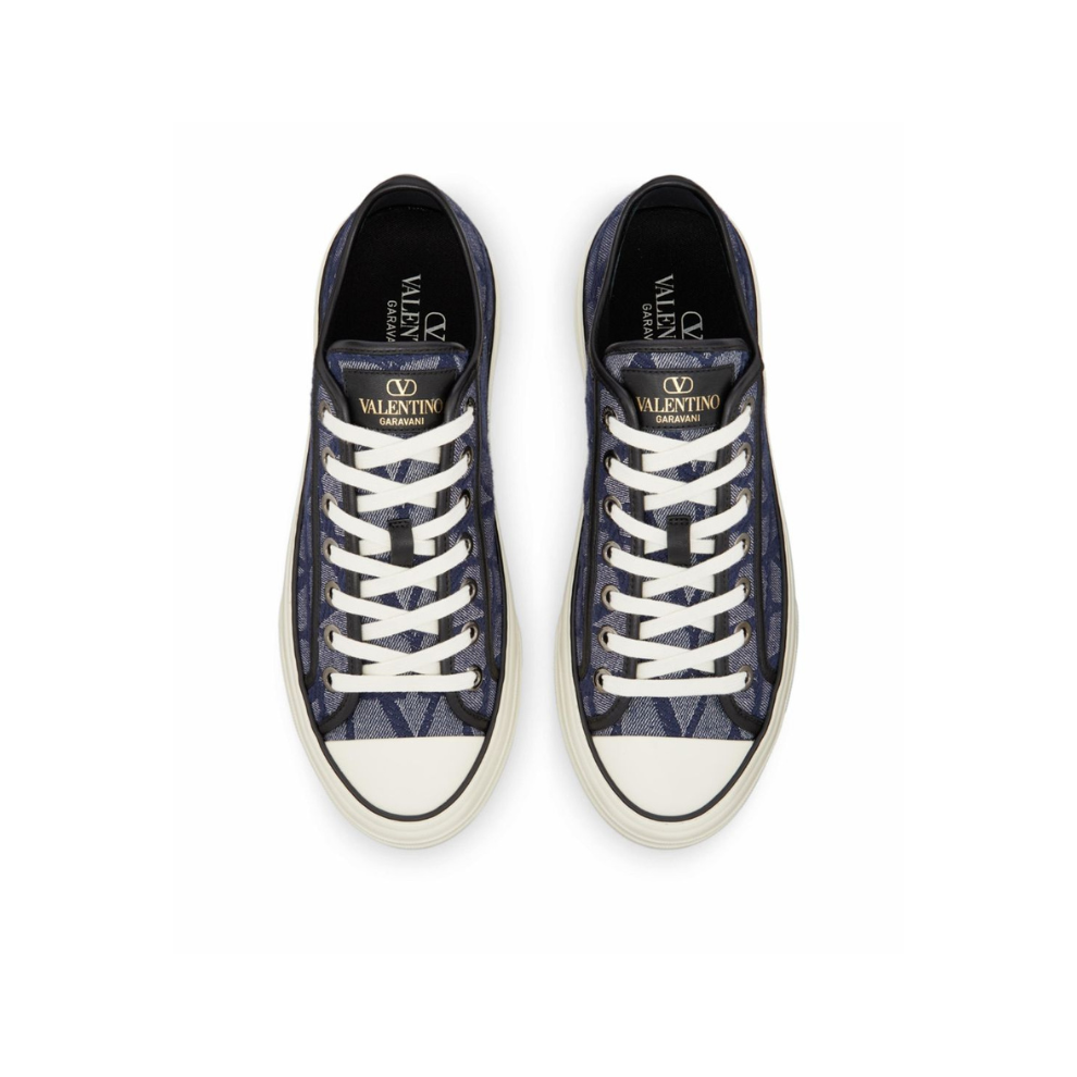 VALENTINO GARAVANI  DENIM-EFFECT JACQUARD TOIL