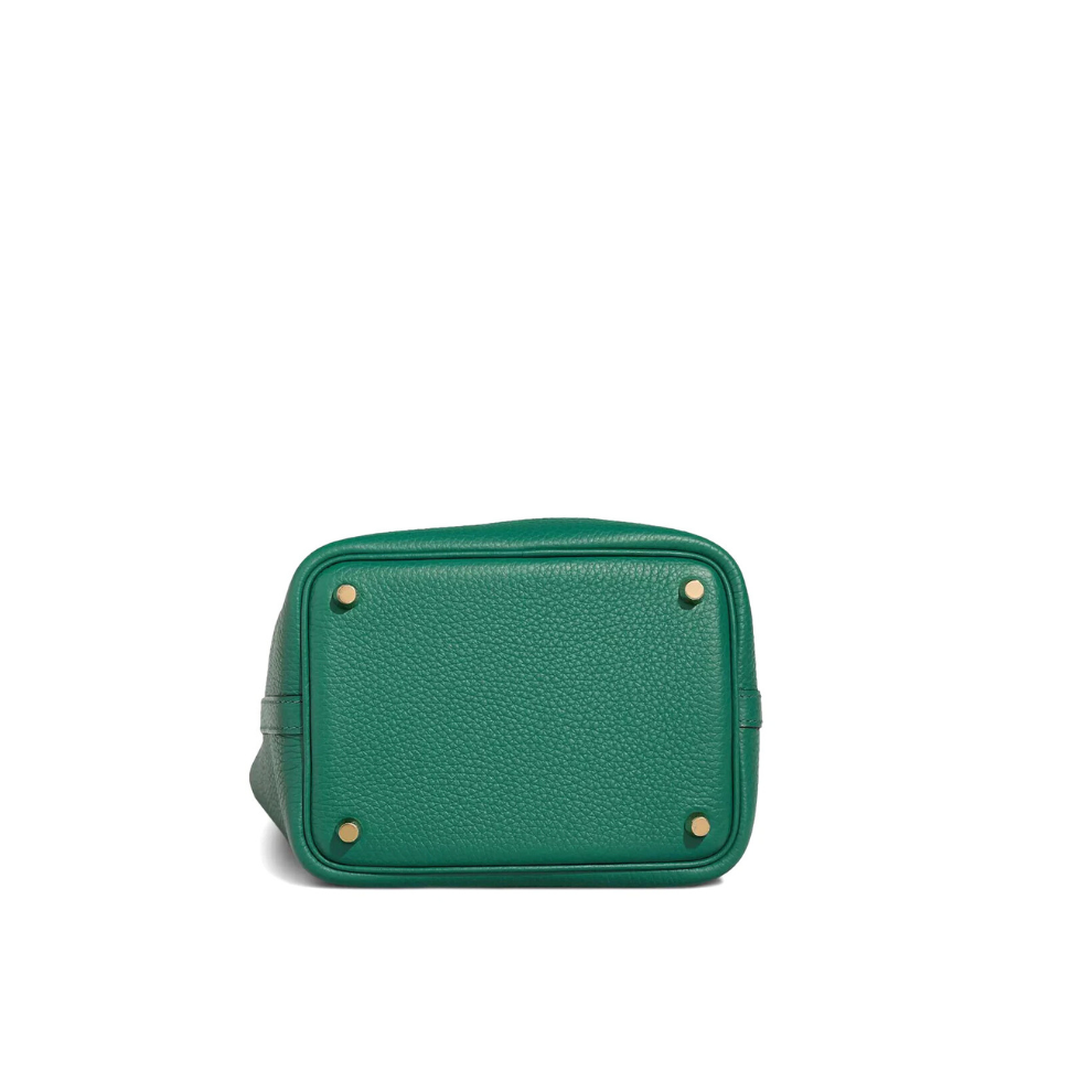 Hermès Picotin Lock 18 Green Clemence Gold Hardware