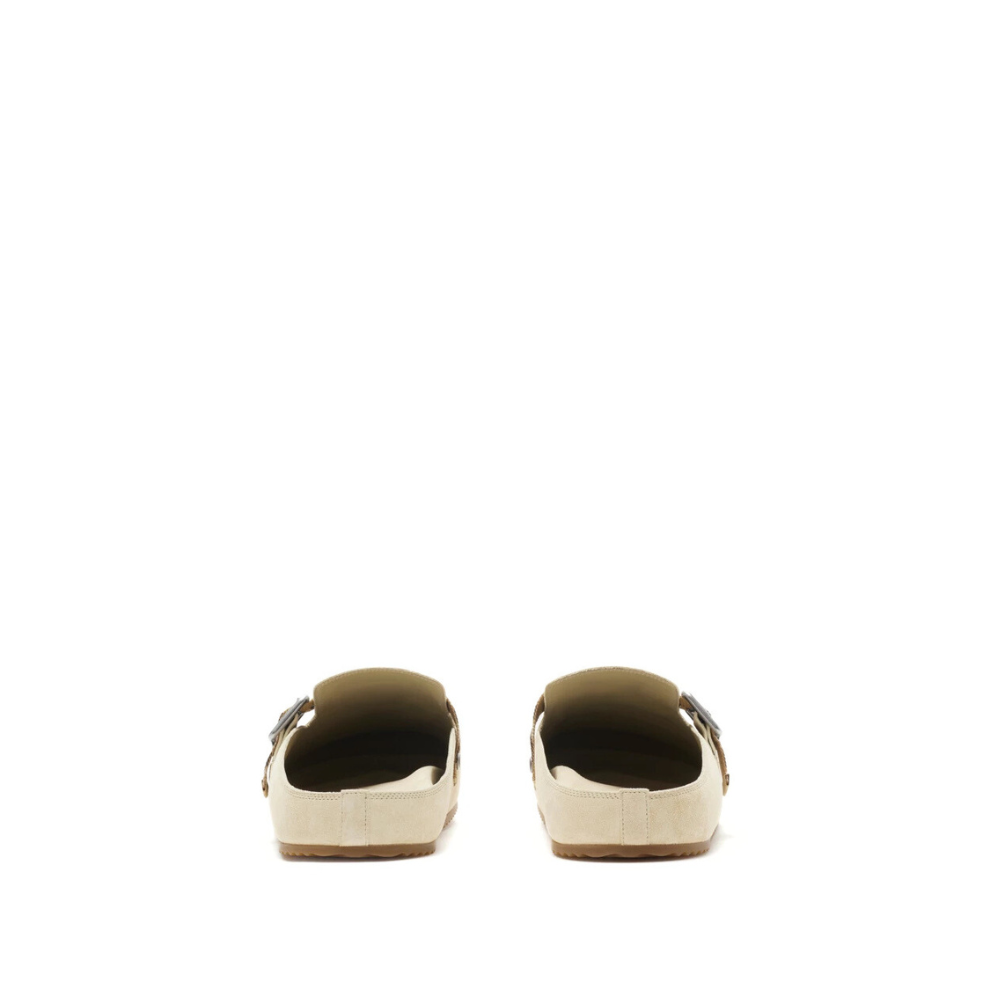 Burberry Check Suede Urchin Clogs