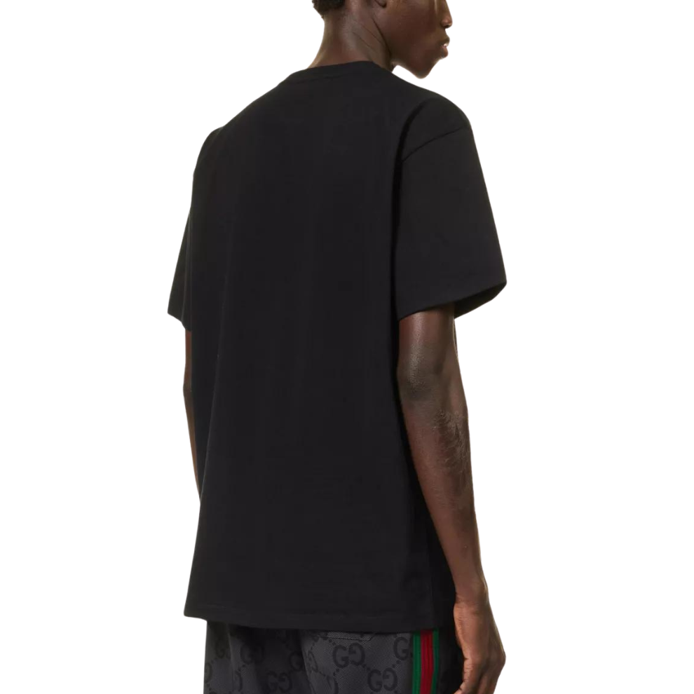 GUCCI Interlocking G-print crewneck cotton-jersey T-shirt