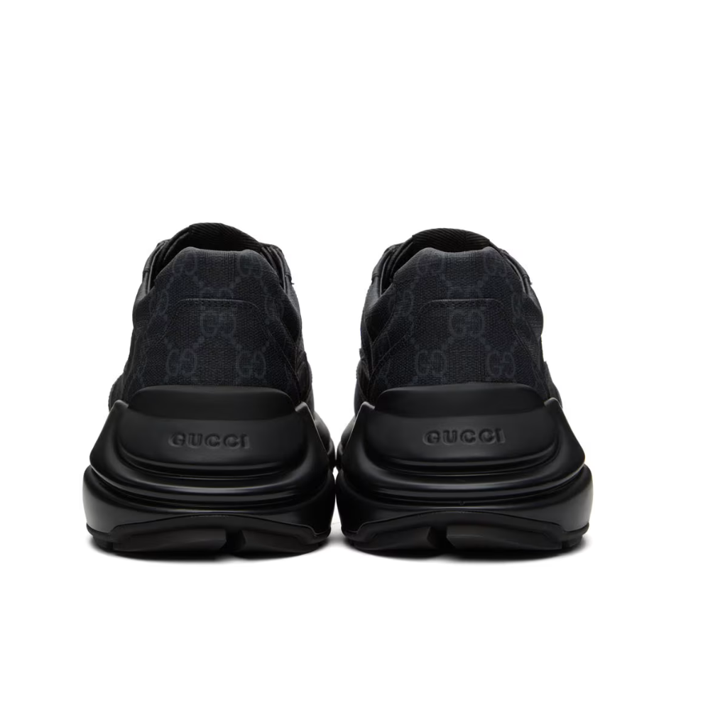 GUCCI Black Rhyton Sneakers