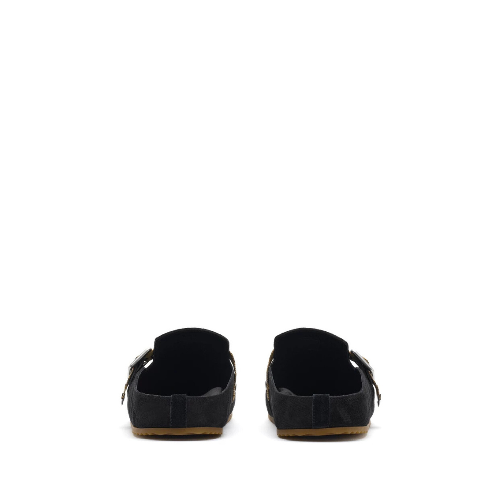 Burberry Check Suede Urchin Clogs