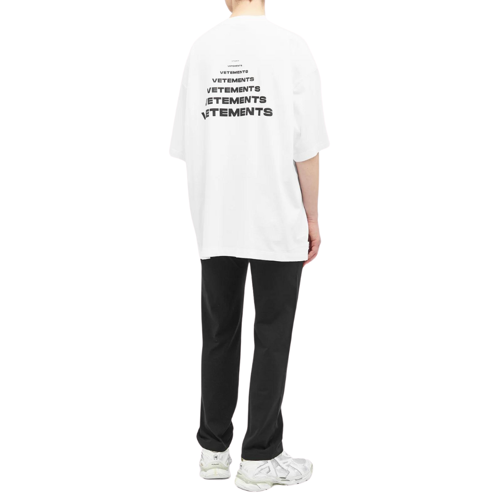 VETEMENTS PYRAMID LOGO T-SHIRT White