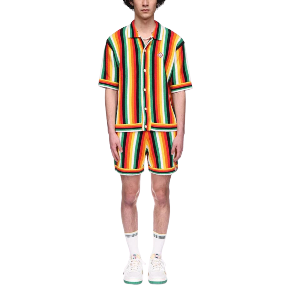 CASABLANCA Striped Towelling Shirt
