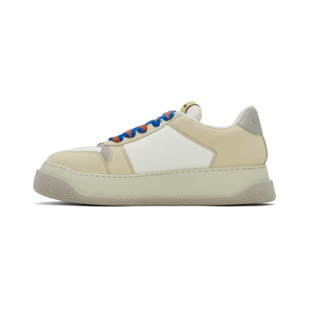 GUCCI Beige Screener GG Sneakers