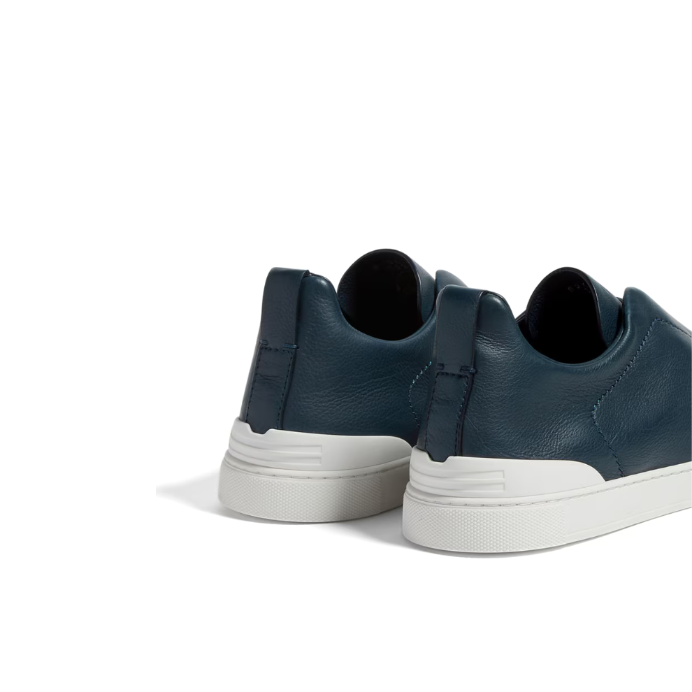 ZEGNA  Dark Teal Blue Triple Stitch™