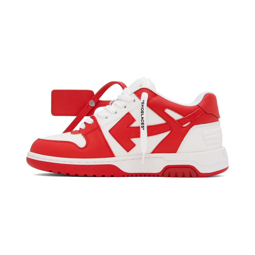 OFF-WHITE Red & White Out Of Office Sneakers