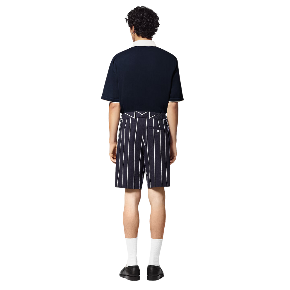 Louis Vuitton  Embroidered Short-Sleeved Cotton Blend Polo Shirt