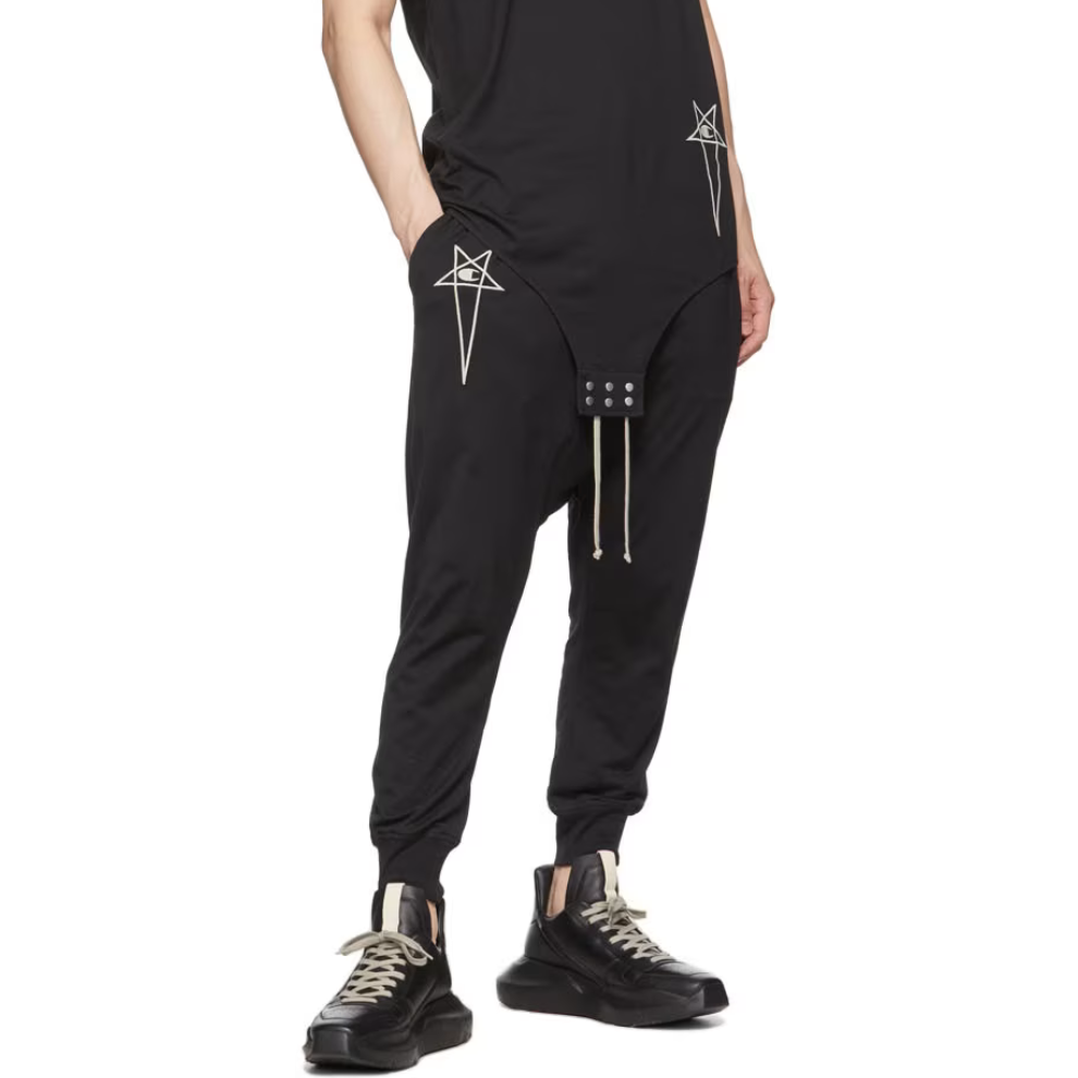 RICK OWENS Black Geth Sneakers