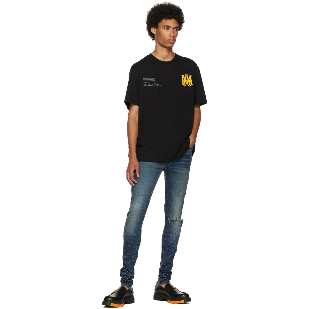 AMIRI Black Military Slip-On Loafers
