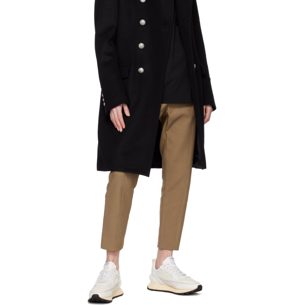 BALMAIN Off-White B-Court Sneakers