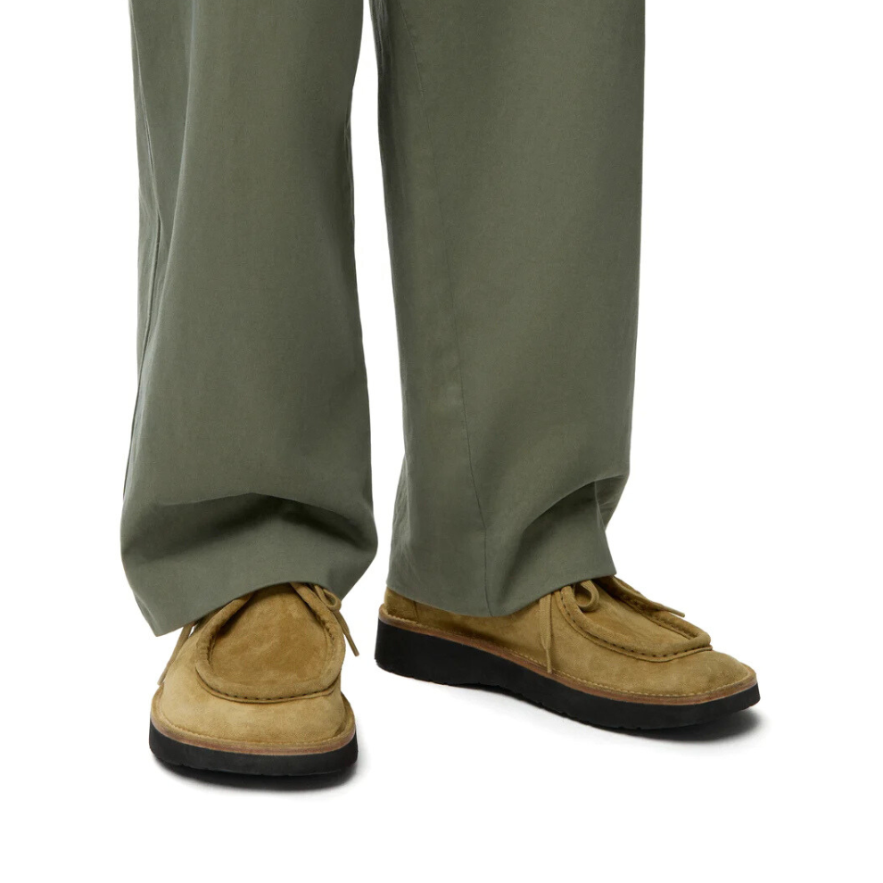 Loewe Faro lace-up in suede calfskin