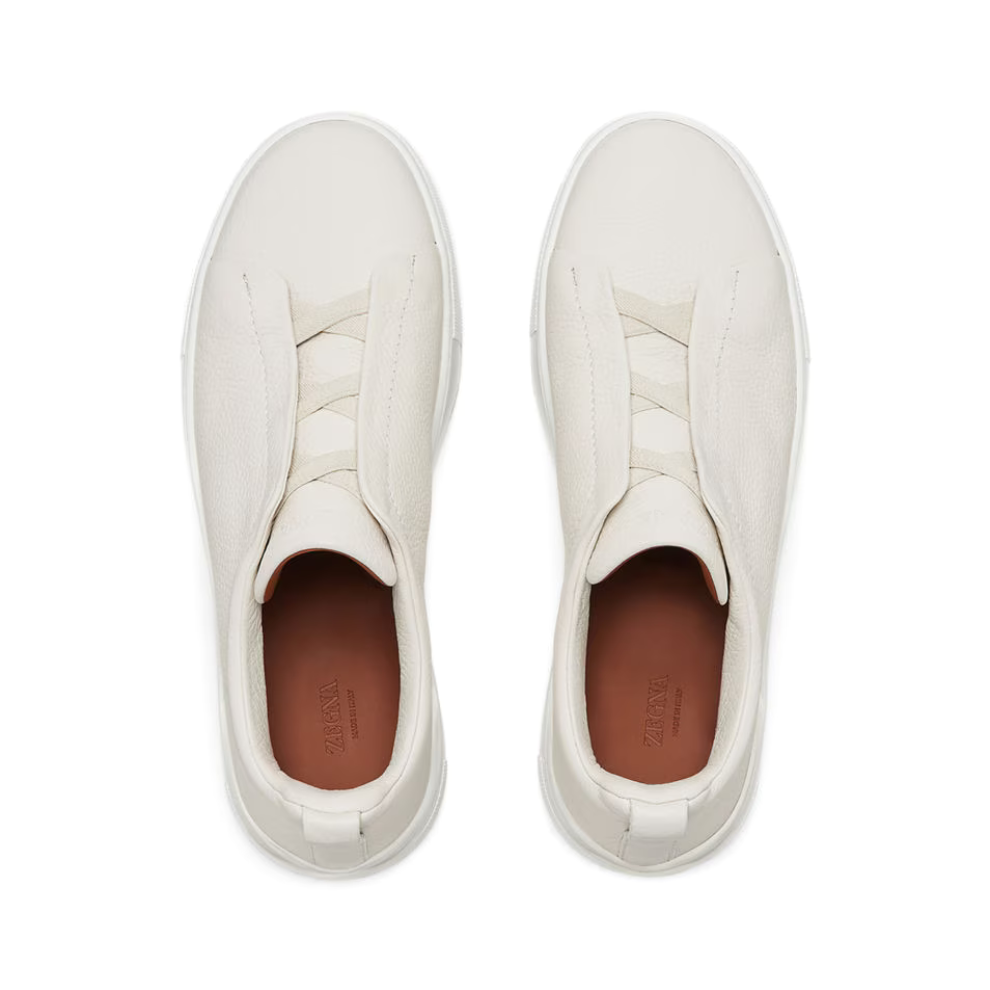 ZEGNA White Deerskin Triple Stitch™