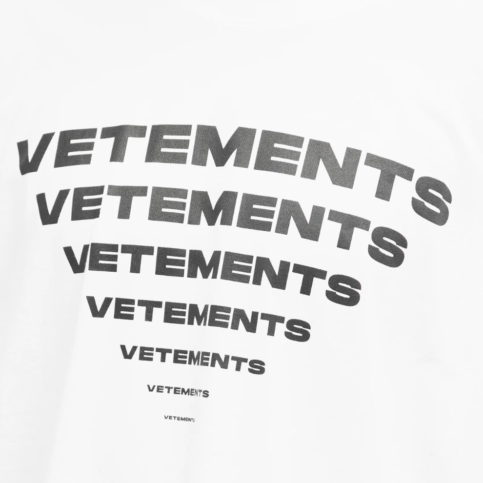 VETEMENTS PYRAMID LOGO T-SHIRT White