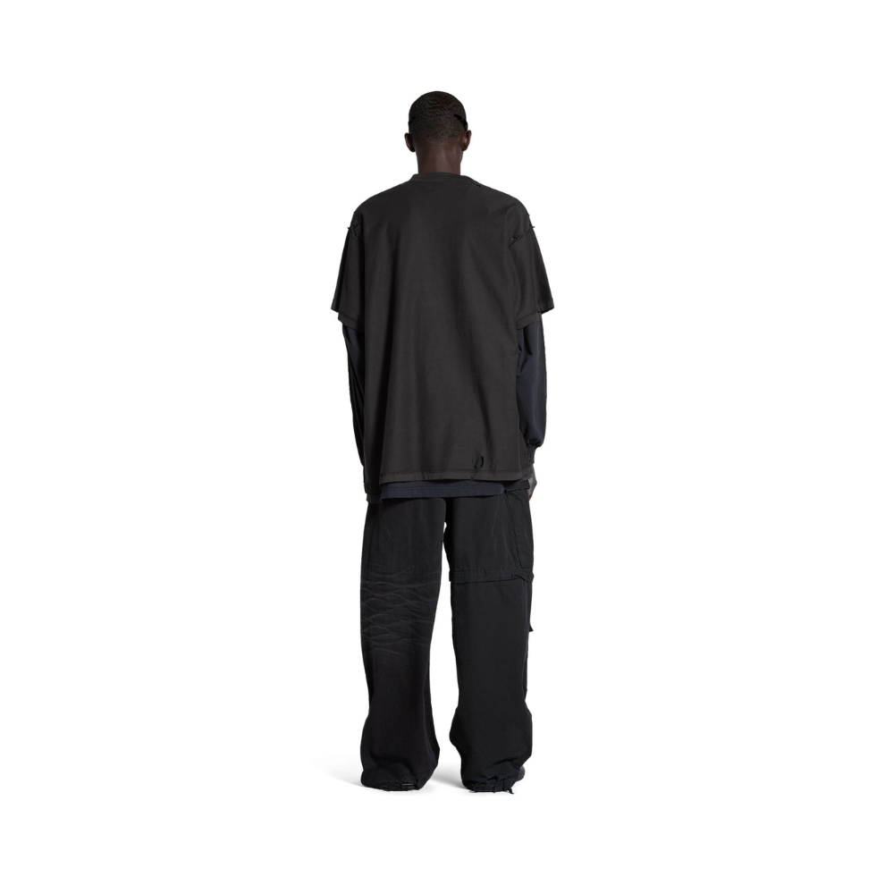 Balenciaga ANTWERPEN INSIDE-OUT T-SHIRT OVERSIZED IN BLACK