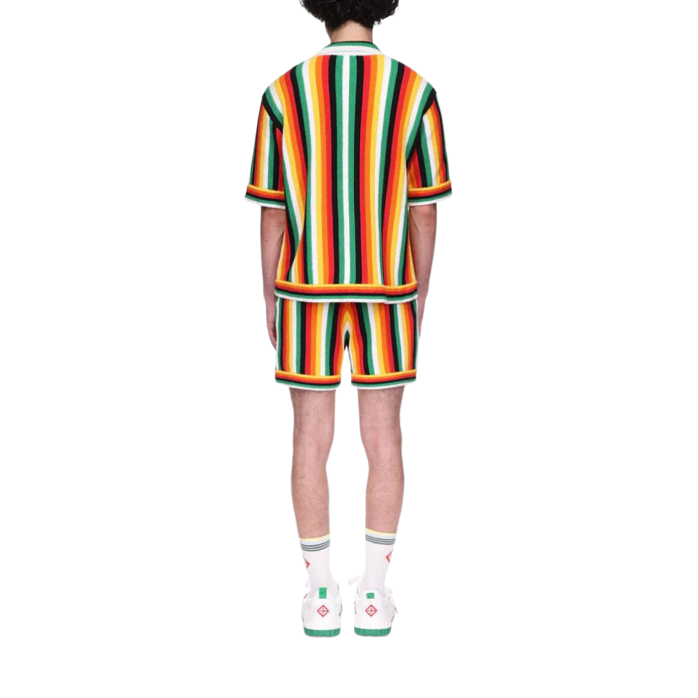 CASABLANCA Striped Towelling Shirt