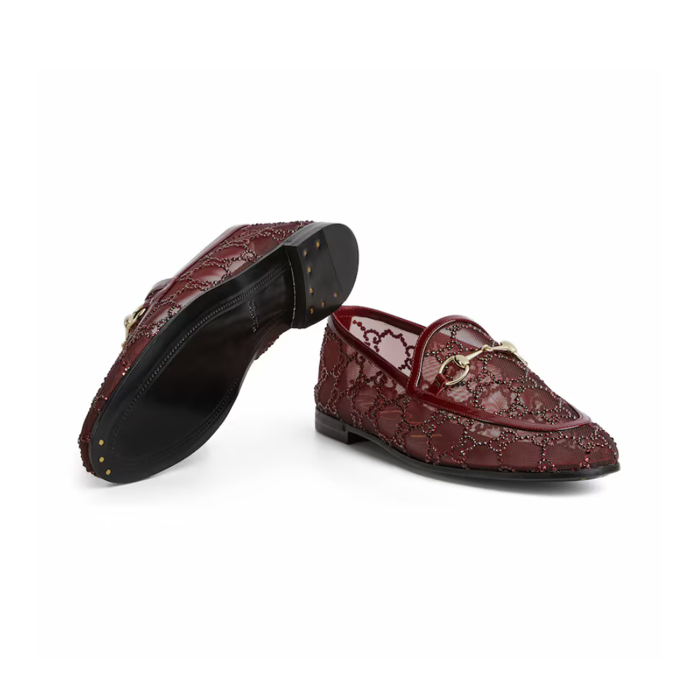 Gucci Women's GG crystal Gucci Jordaan loafer