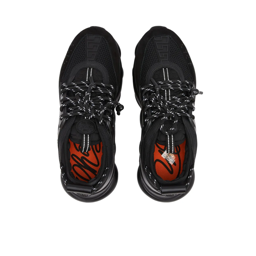 VERSACE CHAIN REACTION SNEAKERS BLACK