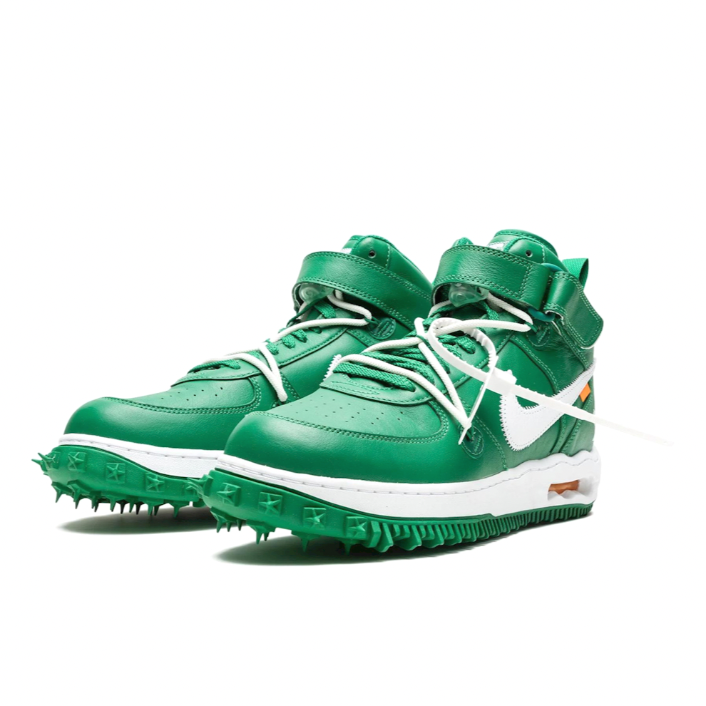 NIKE AIR FORCE 1 MID Off White Pine Green Digital Shoppers