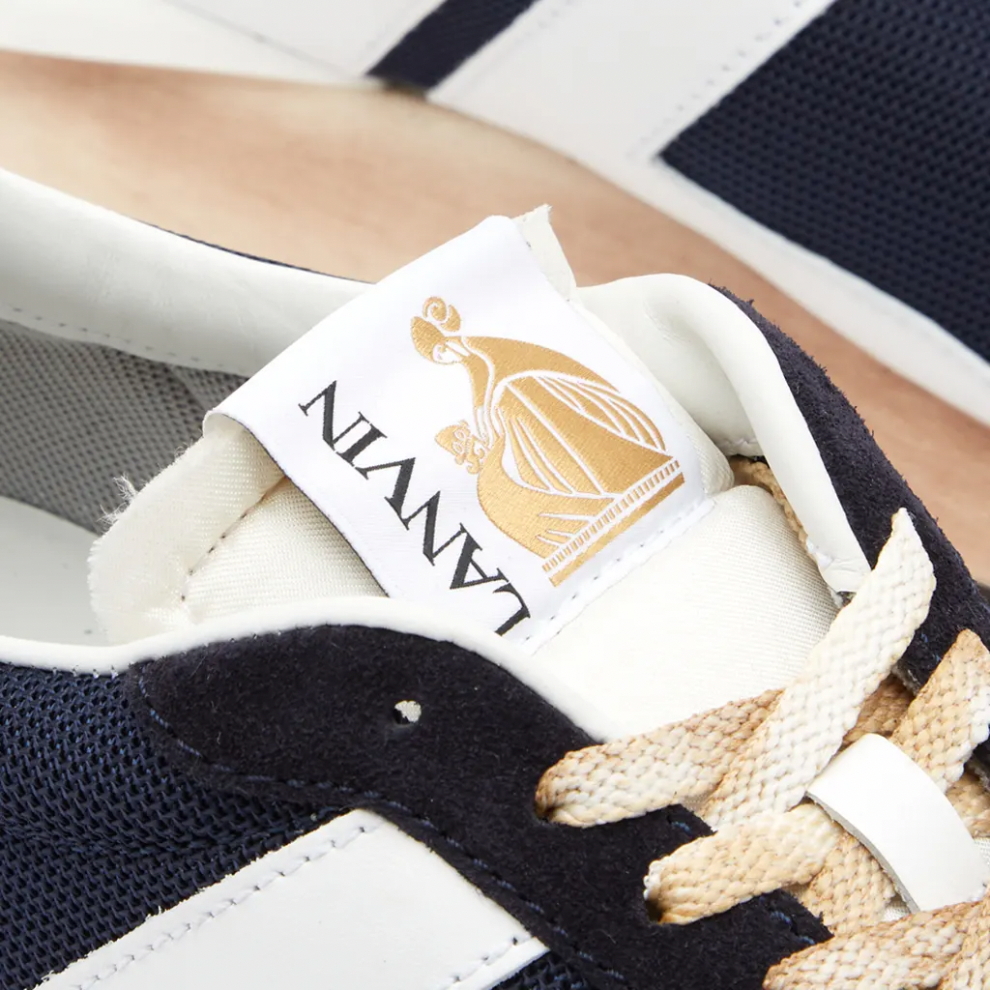 LANVIN VINTAGE RUNNING SNEAKER NAVY BLUE & WHITE