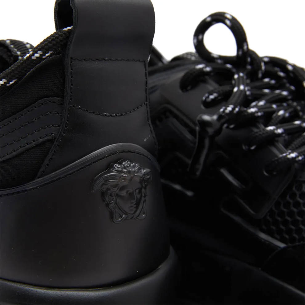 VERSACE CHAIN REACTION SNEAKERS BLACK