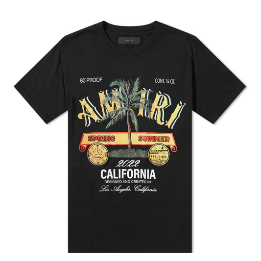 AMIRI RUM LABEL TEE BLACK - Digital-Shoppers