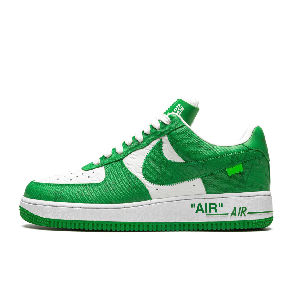 LOUIS VUITTON AIR FORCE 1 LOW "Virgil Abloh - White/Green" - Digital-Shoppers