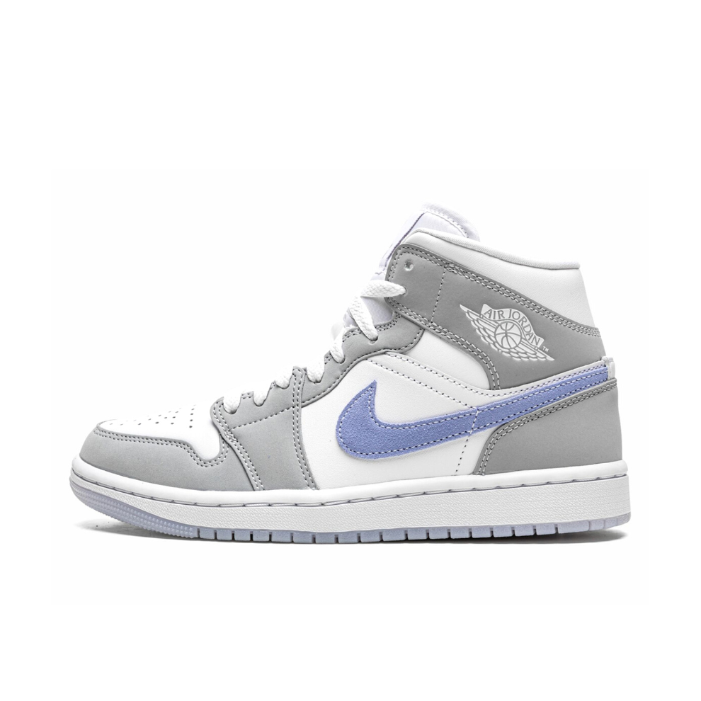 WMNS AIR JORDAN 1 MID "Grey Blue" - Digital-Shoppers