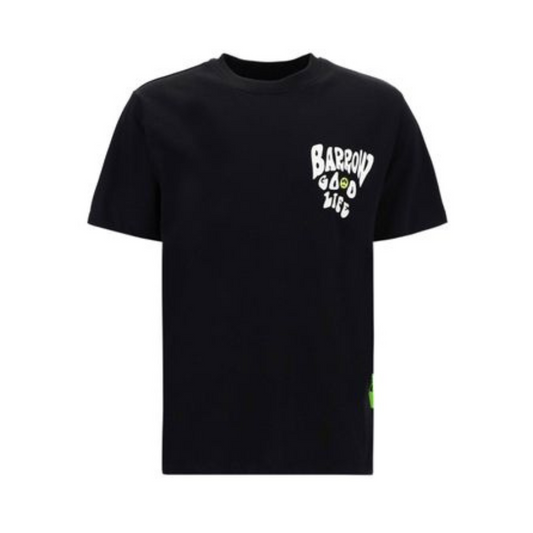 BARROW MEN'S BLACK OTHER MATERIALS T-SHIRT - Digital-Shoppers