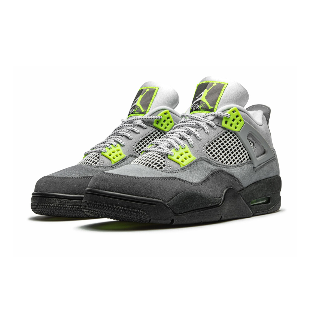 Air jordan 4 retro neon on sale
