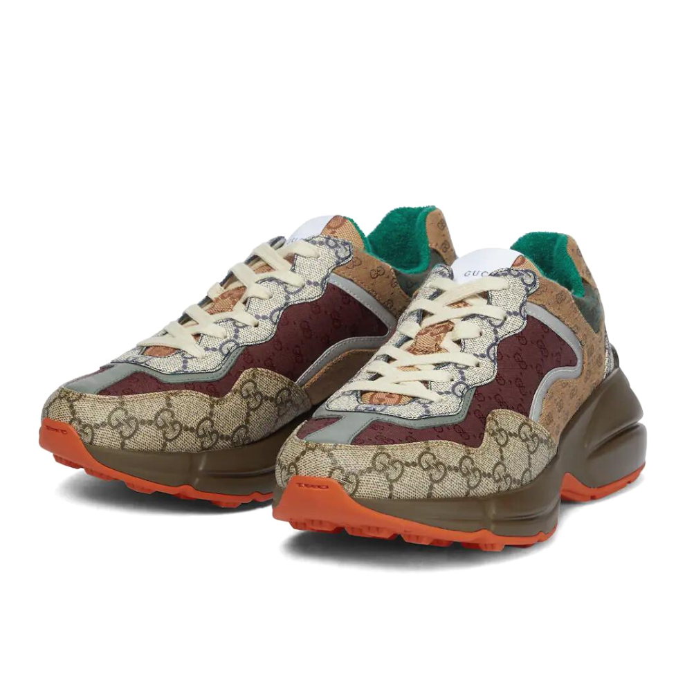GUCCI Multicolor GG Rhyton Sneakers - Digital-Shoppers