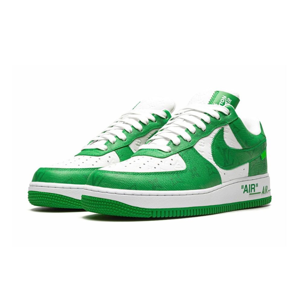 LOUIS VUITTON AIR FORCE 1 LOW "Virgil Abloh - White/Green" - Digital-Shoppers