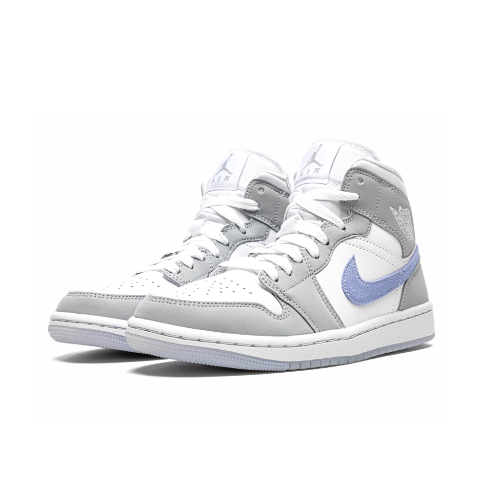 WMNS AIR JORDAN 1 MID "Grey Blue" - Digital-Shoppers