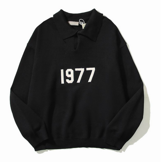 FEAR OF GOD ESSENTIALS - Logo-Appliquéd Knitted Polo Shirt - Black