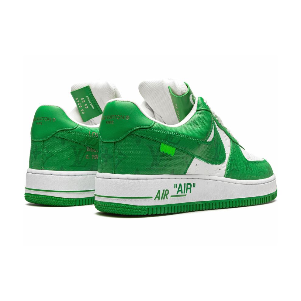 LOUIS VUITTON AIR FORCE 1 LOW "Virgil Abloh - White/Green" - Digital-Shoppers