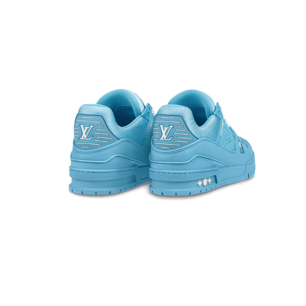 LOUIS VUITTON LV TRAINER BLUE LEATHER SNEAKER – Digital-Shoppers