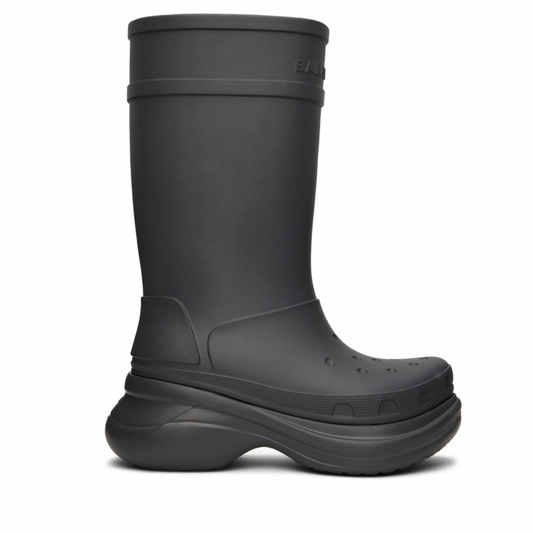 BALENCIAGA Gray Crocs Edition Boots