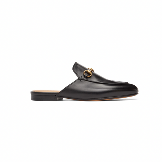 GUCCI Black Princetown Classic Loafers