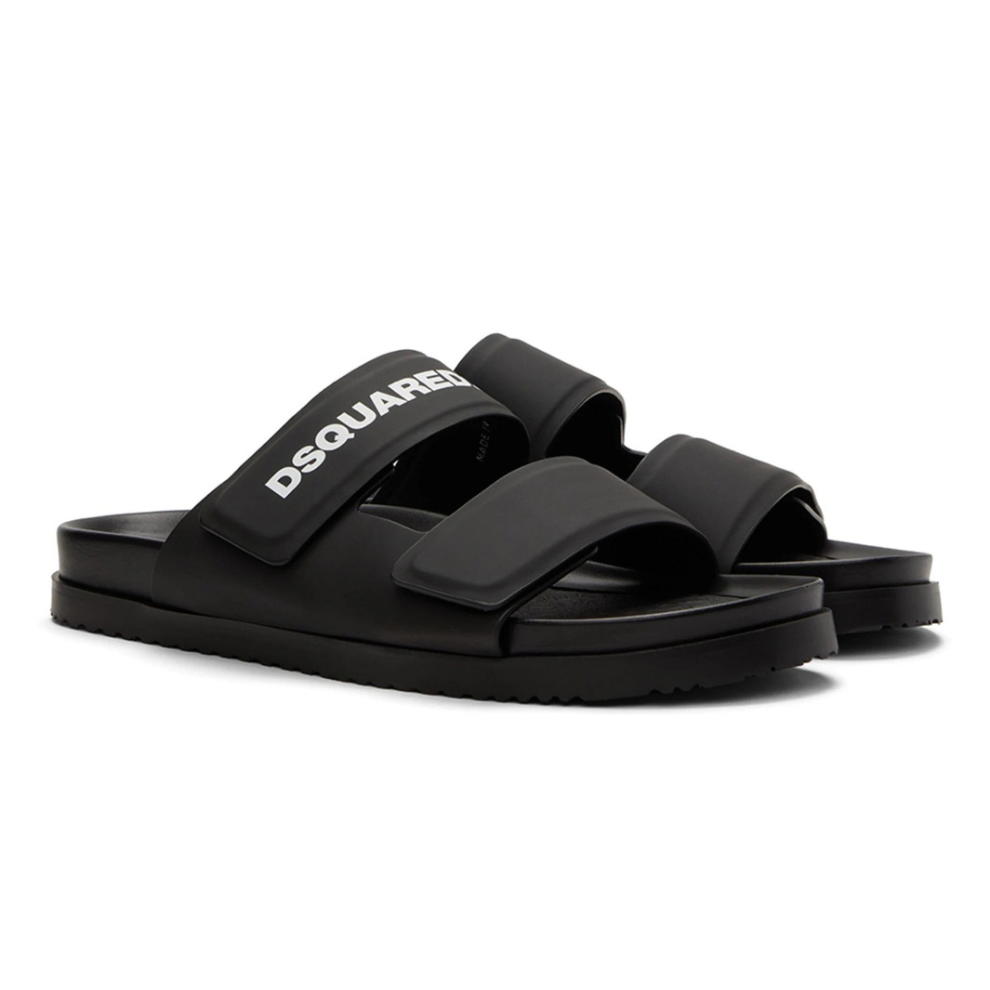 DSQUARED2 Black Logo Sandals