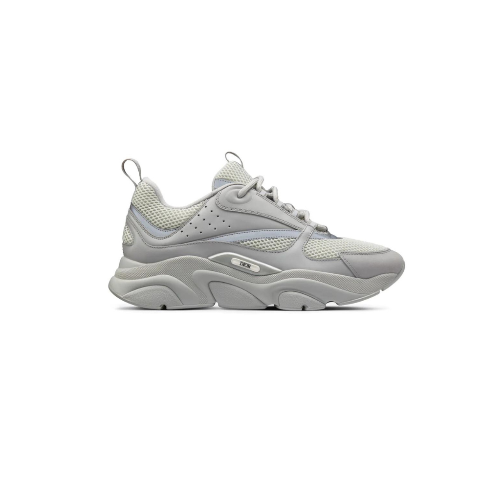 DIOR B22 GREY CALFSKIN TRAINER